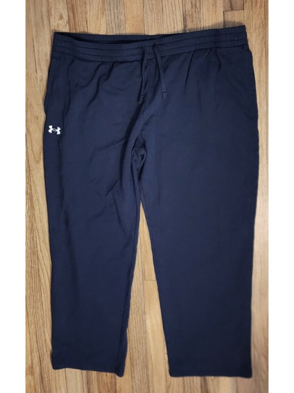 Under Armour UA Rival Fleece Pants Navy White 4XLT Loose Drawstring Elastic NEW